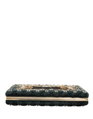 Black Velvet Gold Frame Clutch Evening Clutch Purse Bag