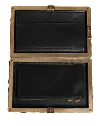 Black Velvet Gold Frame Clutch Evening Clutch Purse Bag