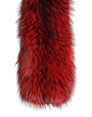 Red Fox Fur Neck Wrap Warmer Winter Scarf