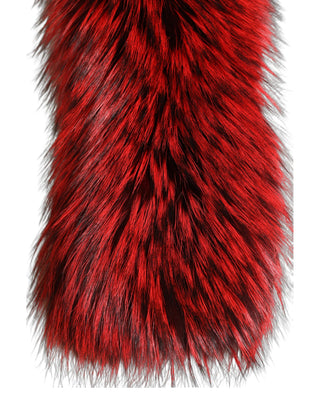 Red Fox Fur Neck Wrap Warmer Winter Scarf