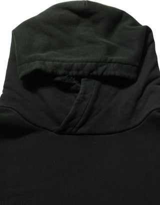 Black Cotton Hooded Men Sweatshirt Sweater