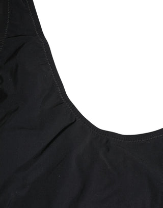 Black Cutout Logo One Piece Swimsuit Swimwear