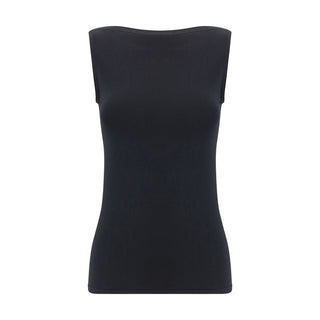 Black Modal Sleeveles T-Shirt