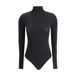Black Cotton Bodysuit