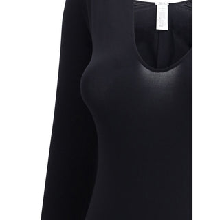 Body negro de poliamida
