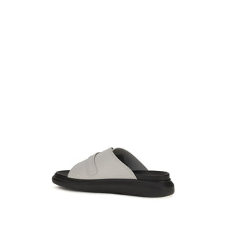 Gray Calf Leather Bos Taurus Platform Sandals