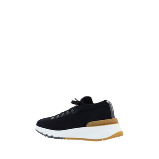 Zapatillas deportivas negras de algodón  