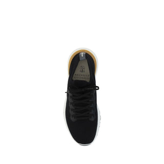 Zapatillas deportivas negras de algodón  