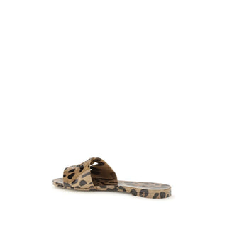 Multicolor Rubber Flat Sandals