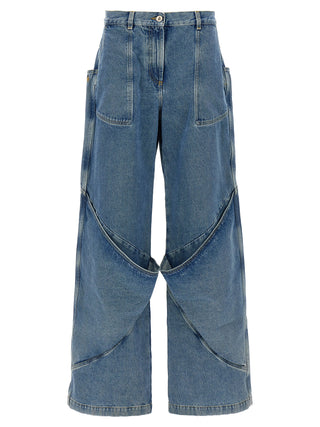 Blue Cotton Jeans Denim