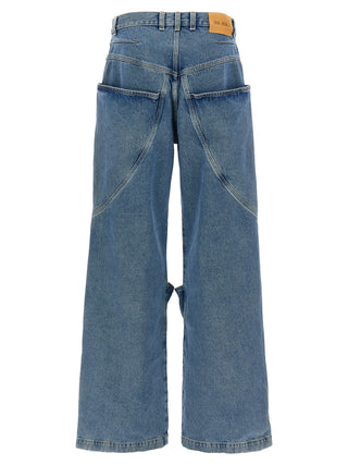 Blue Cotton Jeans Denim