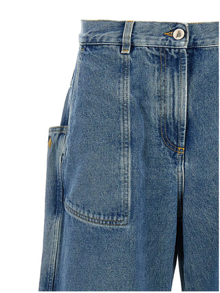 Blue Cotton Jeans Denim