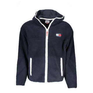 Blue Polyester Men's Jacket