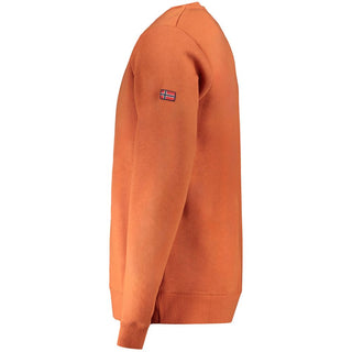 Sudadera para hombre de algodón marrón