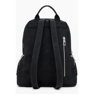 Mochila para mujer de poliuretano negro