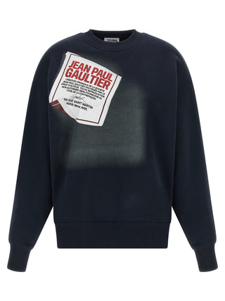 Sudadera azul de algodón