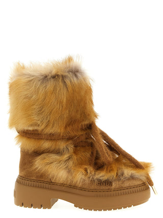 Multicolor Calfskin Flat Boots