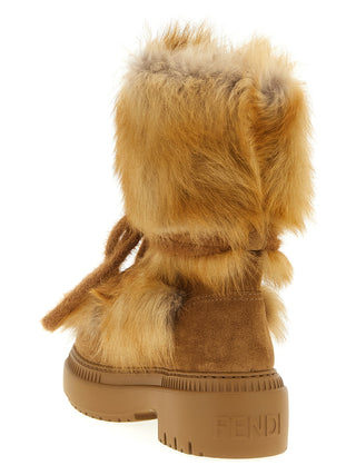 Multicolor Calfskin Flat Boots