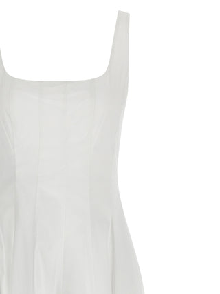 White Cotton Midi Dress