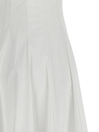 White Cotton Midi Dress