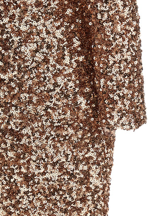 Multicolor Polyester Long Dress