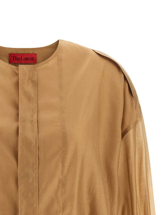 Beige Lyocell Blouse