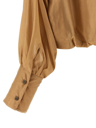 Beige Lyocell Blouse