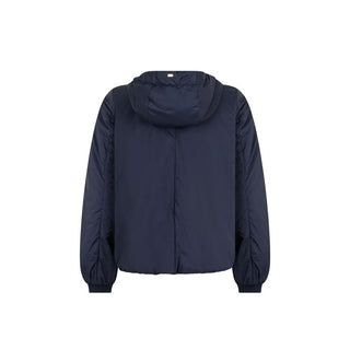 Blue Polyamide Full-Length Jacket
