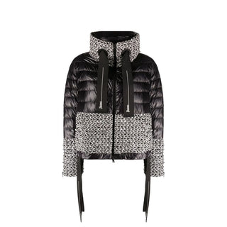 Black Polyamide Full-Length Jacket