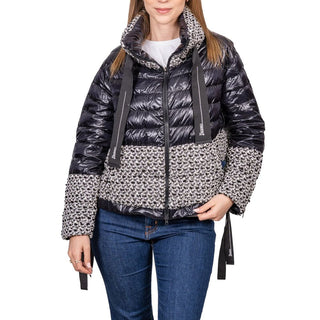 Black Polyamide Full-Length Jacket