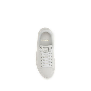 White Calf Leather Bos Taurus Athletic Sneakers