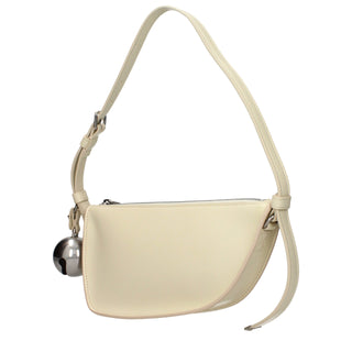 Bolso de hombro de cuero amarillo