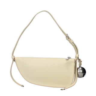 Bolso de hombro de cuero amarillo
