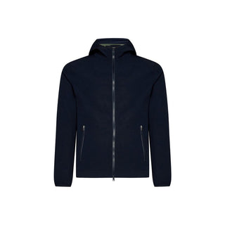 Blue Elastane Shell Jacket