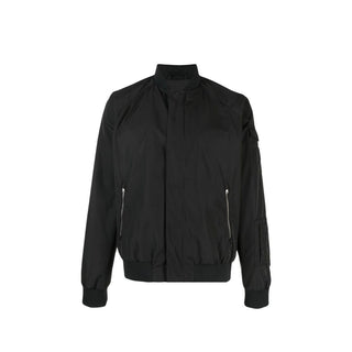 Black Polyester Bomber