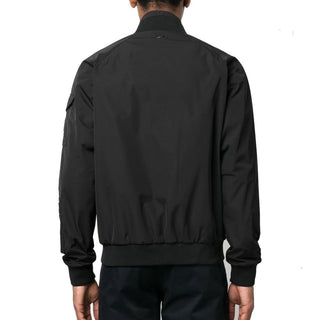 Black Polyester Bomber
