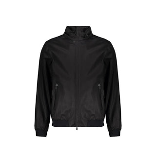 Black Cotton Full-Length Jacket