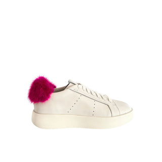 White Leather Women Sneakers