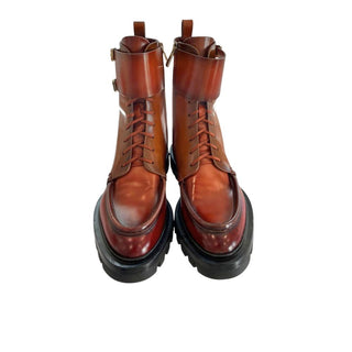 Red Leather Women Boots