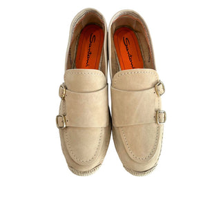 Beige Leather Women Sandal
