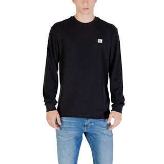 Black Cotton Long Sleeve T-Shirt
