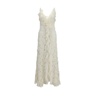 Beige Polyester Cocktail Dress