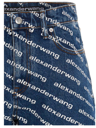 Bermudas de algodón azul
