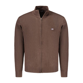 Cárdigan marrón de poliamida para hombre