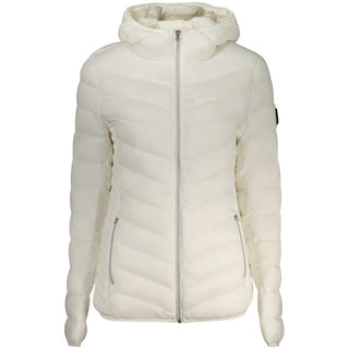 Chaqueta de mujer de poliamida blanca