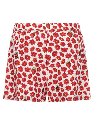 Multicolor Silk Bermuda Shorts
