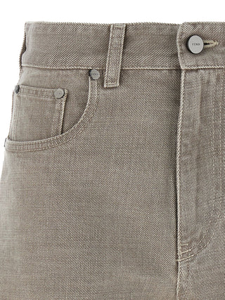 Beige Cotton Bermuda Shorts