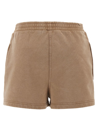 Brown Cotton Bermuda Shorts