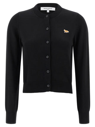 Black Virgin Wool Cardigan