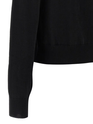 Black Virgin Wool Cardigan